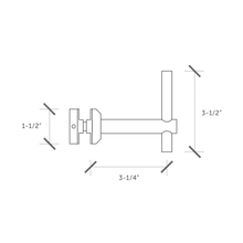 Handrail Bracket Glass Side Mount - Round