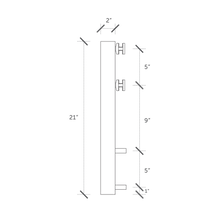 Side Mount Mini Post - Aluminum Clear