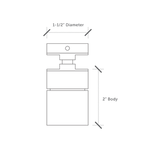 Standoff 1-1/2 inch dia x 2"