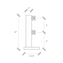 Top Mount Mini Post - Aluminum Clear