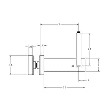 Handrail Bracket Glass Side Mount - Q3 Square