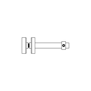 Handrail Bracket Glass Side Mount - Q3 Square