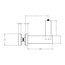 Handrail Bracket Glass Side Mount - Q1 Square