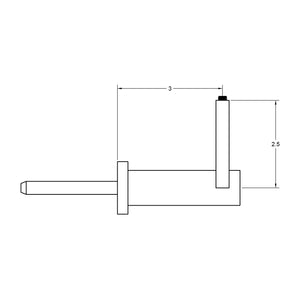 Handrail Bracket Wall Side Mount - Q3 Square