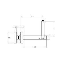 Handrail Bracket Glass Side Mount - Q2 Square